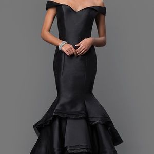 Jovani Black Mermaid Gown
